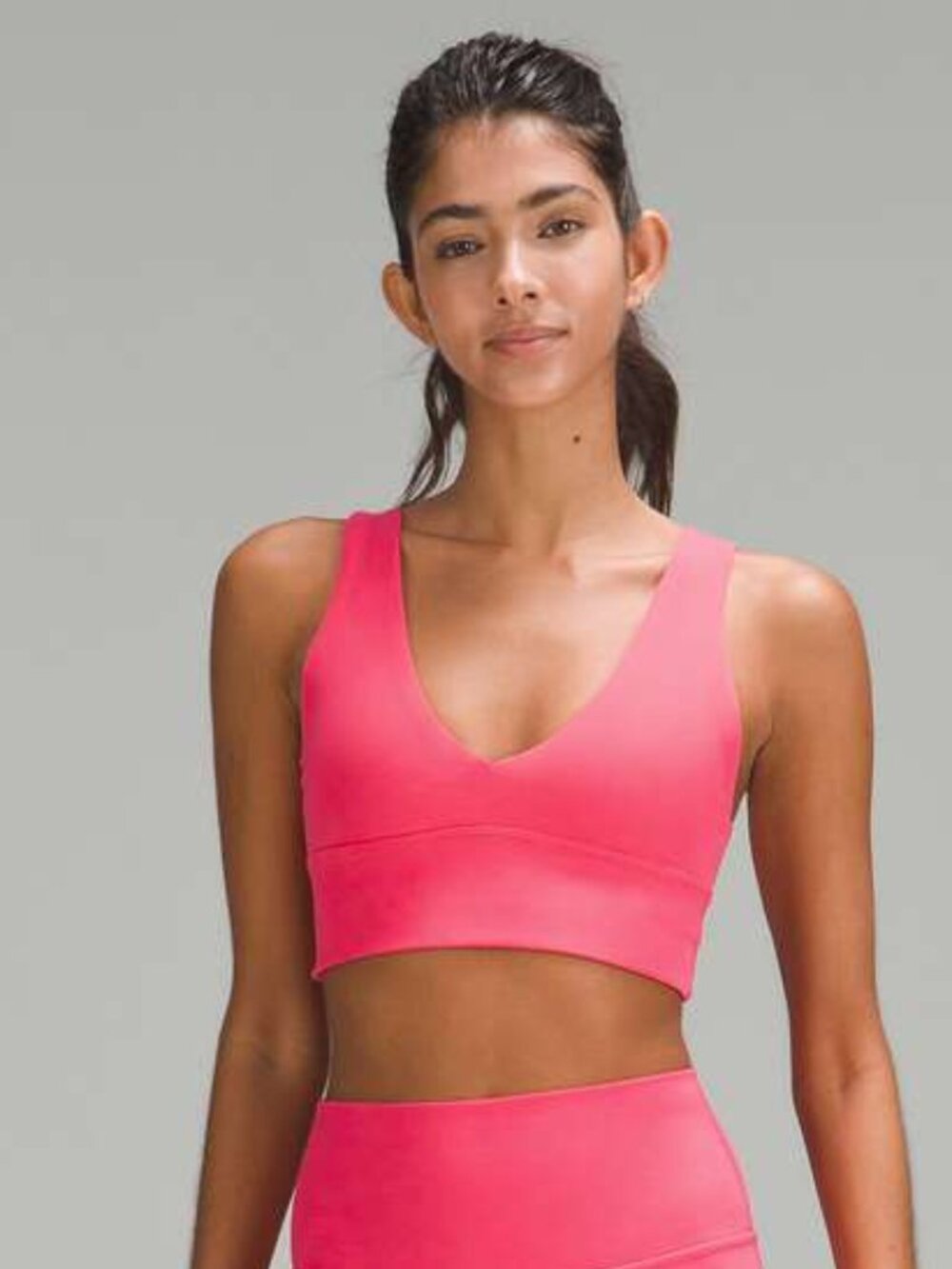 lululemon Align V-Neck Sports Bra Lip Gloss Size 6